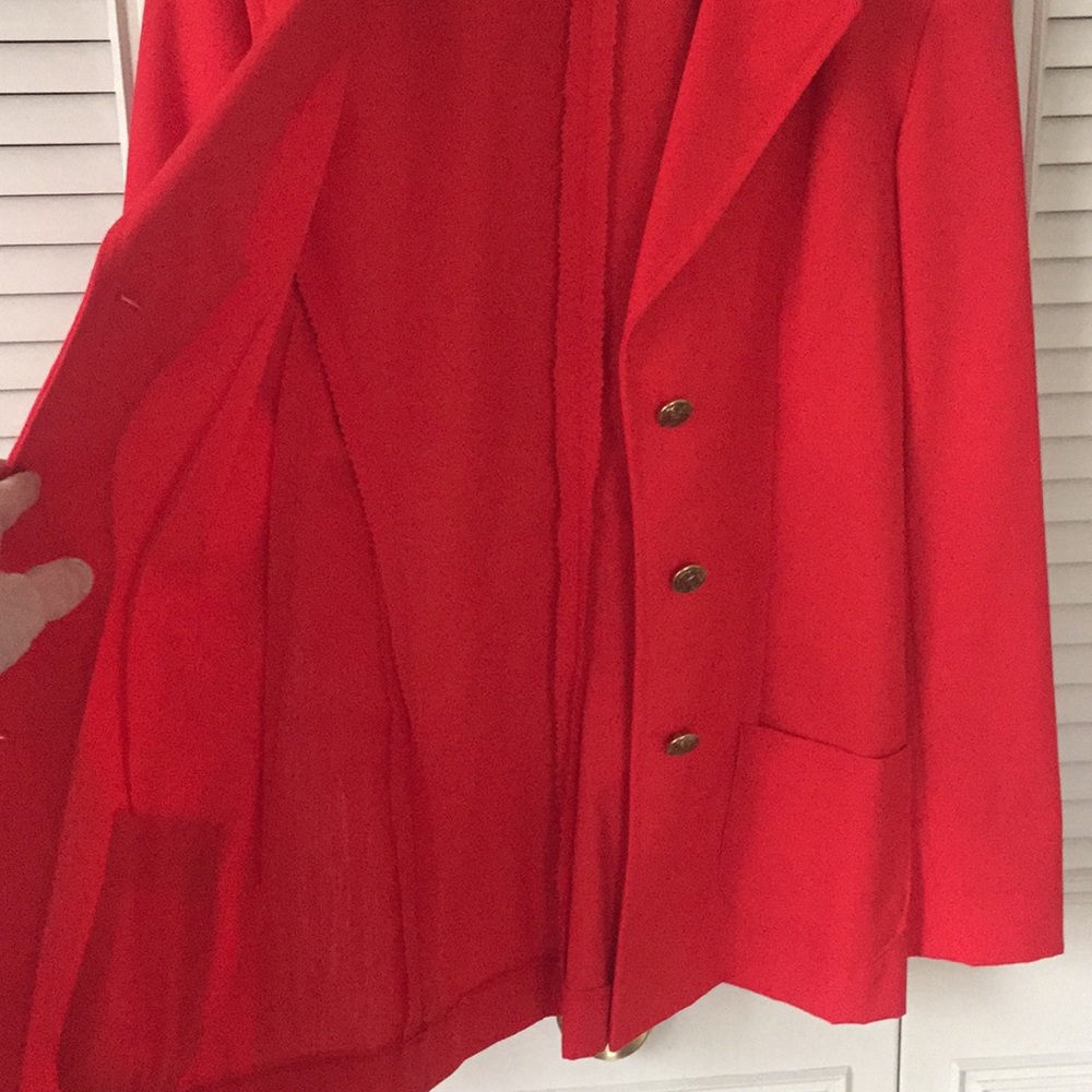 Red blazer jacket - Picture 5 of 7